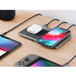 ALOGIC Power Hub Multi-Device Wireless & Charging Station - Space Grey - 1 - 120 V AC, 230 V AC Input - Input connectors: USB