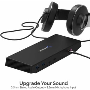 Sabrent USB Type-C Dual 4K Universal Docking Station with USB C Power Delivery (DS-WSPD) - for Computer - 60 W - USB Type 