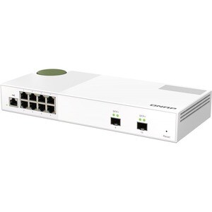 QNAP QSW-M2108-2S 8 Ports Manageable Ethernet Switch - 2 Layer Supported - Modular - 12.17 W Power Consumption - Optical F