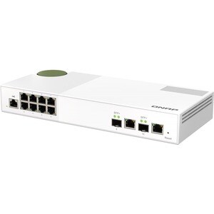 QNAP QSW QSW-M2108-2C 10 Ports Manageable Ethernet Switch - 2 Layer Supported - Modular - 12.17 W Power Consumption - Opti