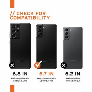 Urban Armor Gear Civilian Rugged Case for Samsung Galaxy S21+, Galaxy S21+ 5G Smartphone - Olive - Drop Resistant, Impact 