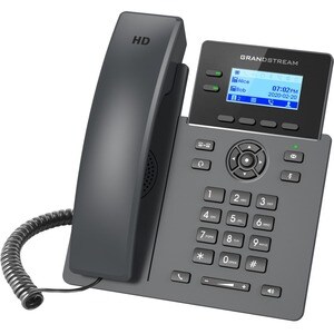 Grandstream GRP2602P IP Phone - Corded - Corded - Wall Mountable, Desktop - 2 x Total Line - VoIP - 2 x Network (RJ-45) - 