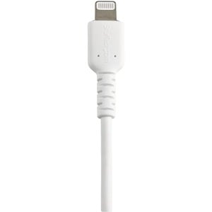 StarTech.com 6 inch/15cm Durable White USB-A to Lightning Cable, Rugged Heavy Duty Charging/Sync Cable for Apple iPhone/iP