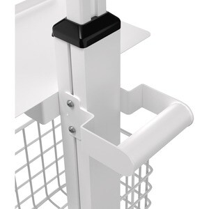 CTA Digital Medical Mobile Floor Stand with Small Enclosure - Up to 8" Screen Support - 61" Height x 14.50" Width x 13" De