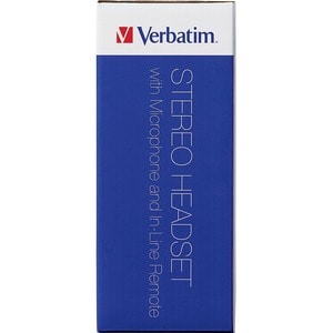 Verbatim Stereo Headset with Microphone and In-Line Remote - Stereo - USB Type A - Wired - 32 Ohm - 20 Hz to 20 kHz - Over