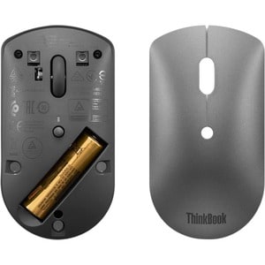 Mouse Lenovo - Bluetooth - Óptico - 3 Botón(es) - Gris hierro - Inalámbrico - 2400 dpi - Simétrico