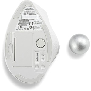 Kensington Pro Fit Ergo Trackball - Wireless - White - 9 Button(s)