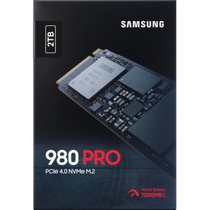 Samsung 980 PRO MZ-V8P2T0BW 2 TB Solid State Drive - M.2 2280 Internal - PCI Express NVMe (PCI Express NVMe 4.0 x4) - Blac
