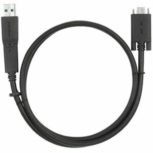 Targus 1M USB-C Male with Screw to USB-C Male Cable with USB-A Tether - 3.3 ft (1 m) USB/USB-C Data Transfer Cable for Doc