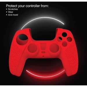 Verbatim Gaming Controller Case - For Sony Gaming Controller - Black, Red - Scratch Resistant, Wear Resistant, Anti-slip -