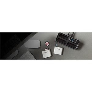 Lecteur de carte flash Kingston Workflow - USB 3.2 (Gen 1) Type C - Externe - Micro SDHC, microSDXC