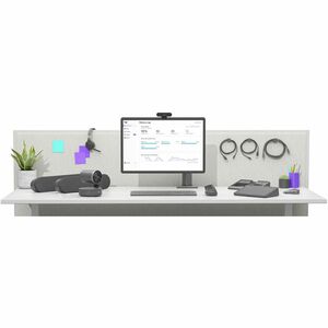 Logitech Equipamento de vídeo conferência - Grafite - Para Videoconferência, Sala de reuniões - Entrada HDMI - USB - Table