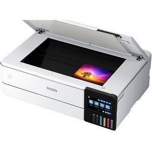 Epson ET-8550 Inkjet Multifunction Printer-Color-Copier/Scanner-5760x1440 dpi Print-Automatic Duplex Print-100 sheets Inpu