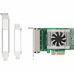 QNAP QXG QXG-2G4T-I225 2.5Gigabit Ethernet Adapter for Server - Plug-in Card - PCI Express 2.0 x4 - Low-Profile/Full-Heigh