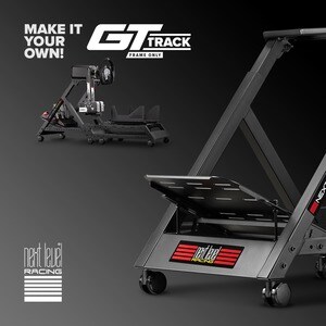 Next Level Racing GTtrack Frame Only Simulator Cockpit - For Gaming - Steel, Carbon