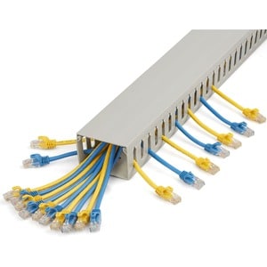 StarTech.com Cable Management Raceway w/Parallel Slots 78in - Network Cable Hider Kit - Slotted Wire Duct System - Cord Co