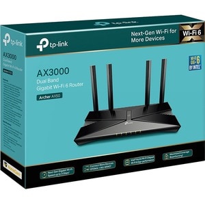 TP-Link Archer AX50 Wi-Fi 6 IEEE 802.11ax Ethernet Wireless Router - Dual Band - 2.40 GHz ISM Band - 5 GHz UNII Band - 4 x