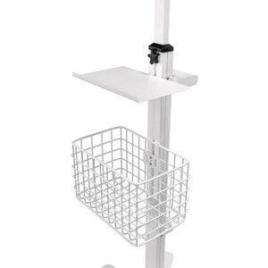 CTA Digital Medical Mobile Floor Stand with VESA Tablet Security Holder - Up to 12.90" Screen Support - Floor