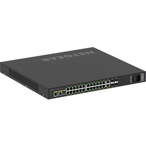 Netgear M4250-26G4XF-PoE+ AV Line Managed Switch - 24 Ports - Manageable - 3 Layer Supported - Modular - 46.80 W Power Con
