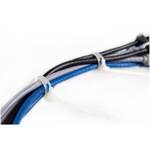 StarTech.com 100 Pack 6" Reusable Cable Ties - White Medium Releasable Nylon/Plastic Zip Ties Resealable Adjustable Networ