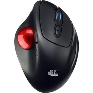 Adesso iMouse T30 Mouse - Radio Frequency - USB - Optical - 7 Button(s) - Black - Wireless - 2.40 GHz - 4800 dpi - Trackba