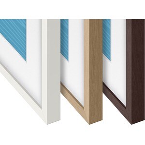 Samsung (2021) 50" The Frame Customizable Bezel - Modern Brown - 44.39" x 25.60" Frame Size - Rectangle - Landscape - Magn