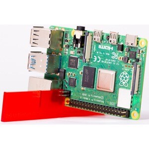 Raspberry Pi Single Board Computer für LCD-Display, Monitor - Module - Rot, Weiß - Cortex A72 - BCM2711 - Quad-Core - 1,50
