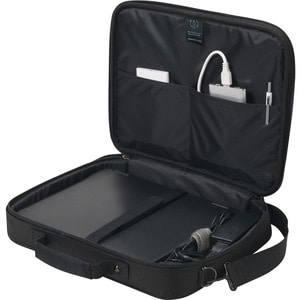 Dicota Eco Tasche für 35,6 cm (14 Zoll) bis 39,6 cm (15,6 Zoll) Notebook - Schwarz - 300D Polyethylene Terephthalate (PET)