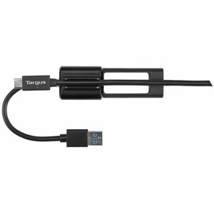 Targus ACC110401GLX 10 cm USB/USB-C Data Transfer Cable for Docking Station - First End: 1 x USB Type C - Female - Black