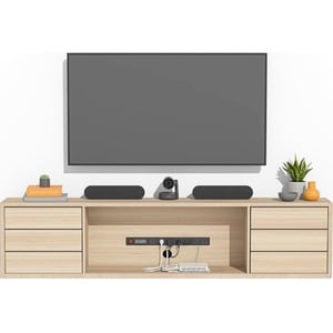 Logitech Wandhalterung für Videokonferenzsystem, Computer, Mini-PC - 75 x 75, 100 x 100 - VESA-Wandhalterungsnorm - Stahl