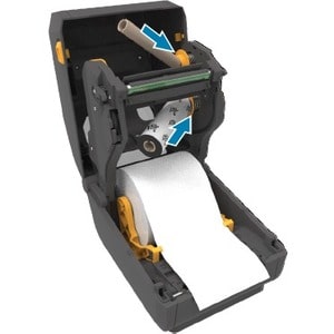 Stampante a trasferimento termico Zebra ZD421t - Monocromatico - Grigio - Stampa etichette/ricevute - Orologio tempo reale