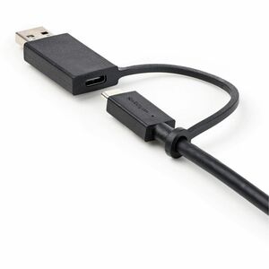 StarTech.com Cable USB Tipo C de 1m con Adaptador USB-A, USB-C a C (10Gbps/PD), USB-A a C(5Gbps), Cable USB C 2 en 1 para 