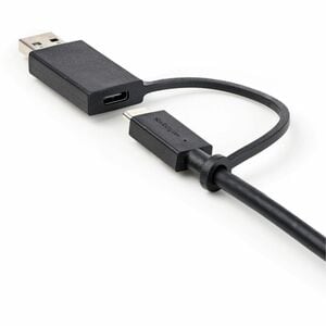 StarTech.com 3ft/1m USB-C Cable with USB-A Adapter Dongle, USB-C to C (10Gbps/PD), USB-A to C (5Gbps), 2-in-1 USB C Cable 