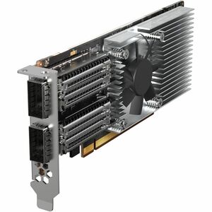 QNAP QXG QXG-100G2SF-E810 100Gigabit Ethernet Card for Server - QSFP28 - Plug-in Card - PCI Express 4.0 x16 - Low-Profile/
