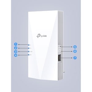 TP-Link RE500X Dualband Wi-Fi 6 IEEE 802.11 a/b/g/n/ac/ax 1,47 Gbit/s Drahtloser Range-Extender - 2,40 GHz, 5 GHz - 2 x In