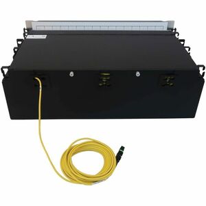 Eaton Tripp Lite Series Preloaded Fiber Patch Panel, 3U - 48x (12F MTP/MPO-APC to 4x LC Duplex F/F) 8F Trunk Cables, OS2 S