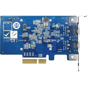 QNAP QXG-10G2T-X710 10Gigabit Ethernet Card for NAS Storage Device, Switch, Workstation - 10GBase-T - Plug-in Card - PCI E