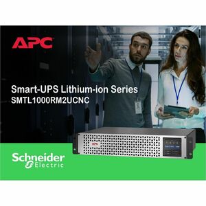 APC Smart-UPS, Line Interactive, 1000VA, Lithium-ion, Rackmount 2U, 120V, 6x NEMA 5-15R outlets, SmartConnect Port+Network