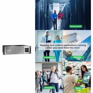 APC Smart-UPS, Line Interactive, 1500VA, Lithium-ion, Rackmount 3U, 120V, 6x NEMA 5-15R outlets, SmartConnect Port+Network