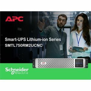 APC Smart-UPS, Line Interactive, 750VA, Lithium-ion, Rackmount 2U, 120V, 6x NEMA 5-15R outlets, SmartConnect Port+Network 