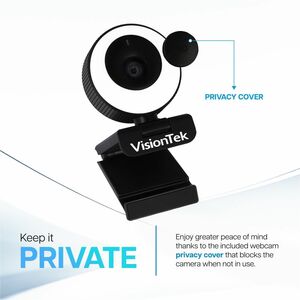 VisionTek VTWC40 Webcam - 2 Megapixel - 60 fps - USB 2.0 - 1920 x 1080 Video - CMOS Sensor - Auto-focus - Microphone