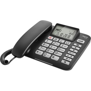 Gigaset DL580 Standard Phone - Black - Speakerphone - Hearing Aid Compatible