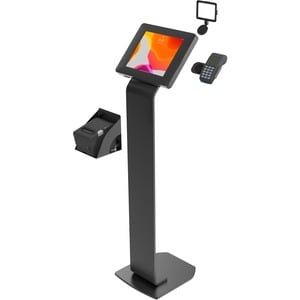 CTA Digital Magnetic LED Light Panel for Enhanced Virtual Communication (Black) - Steel Mount - Black