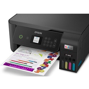 Epson EcoTank ET-2800 Wireless Inkjet Multifunction Printer-Color-Black-Copier/Scanner-5760x1440 Print-120 sheets Input-Co