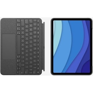 Logitech Combo Touch Keyboard/Cover Case (Folio) for 32.8 cm (12.9") Apple, Logitech iPad Pro (5th Generation) Tablet - Ox