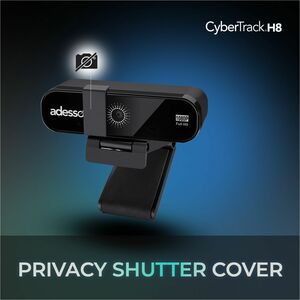 Adesso CyberTrack CyberTrack H8 Webcam - 2.1 Megapixel - 30 fps - Black - USB 2.0 - Full HD - 1920 x 1080 Video - CMOS Sen