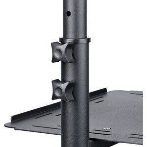 StarTech.com Supporto per proiettore e laptop - Carrello portatile per videoproiettore - 2 ripiani -Regolabile in altezza/