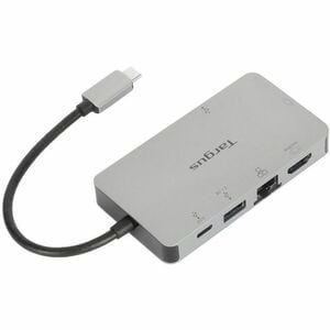 Targus DOCK419USZ USB 3.2 (Gen 1) Type C Docking Station for Notebook - 100 W - Gray - 2 Displays Supported - 4K, Full HD 