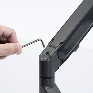HAGOR Tischhalterung für Monitor - Schwarz - Höhenverstellbar - 2 Unterstützte(r) Display(s)Bildschirmgröße: 38,1 cm bis 6