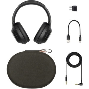 Sony WH-1000XM4 Wired/Wireless Over-the-head Stereo Headset - Black - Binaural - Circumaural - 1000 cm - Bluetooth - 4 Hz 